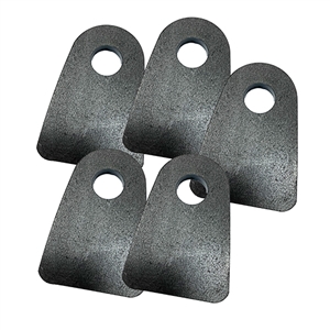 Performance World 843010 Mild Steel Weld-on Seat Belt Tabs. For 5-point racing harnesses. 5/pk