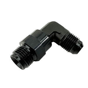 Performance World 922165 5/8"-18 Inverted Flare Male to 6AN Male 90 Degree Swivel