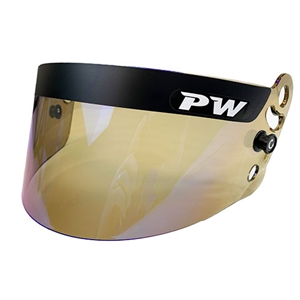 Performance World 950100BL-2 EDGE Series Helmet Visor. Irridium Blue.