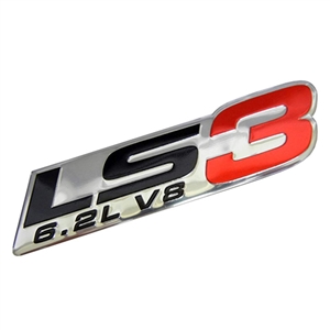 Performance World 980103 Chevrolet LSx LS3 6.2L V8 Chrome/Red Emblem