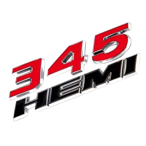 Performance World 980232 Dodge 345 HEMI Red/Black Emblem