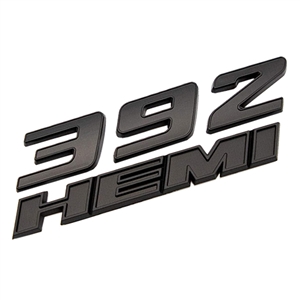 Performance World 980240 Dodge 392 HEMI Matt Black Emblem