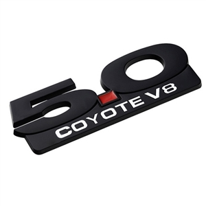 Performance World 980302 Mustang F-150/F-250 5.0 Coyote Matt Black Emblem