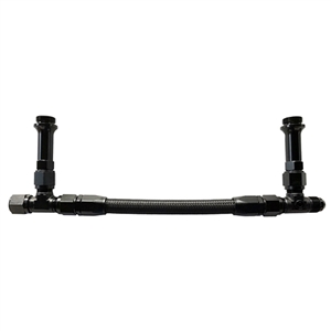 Performance World 98309BK  8AN Black Braided Nylon Fuel Line Kit. Fits Early Holley Dominator Carburetors.