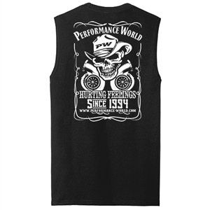 Performance World PW001L PW "Hurting Feelings" Muscle Tank. Black. Large.