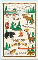 Happy Camping Kitchen or Bar Towel