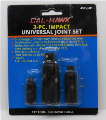 3-pc Impact Universal Joint Set