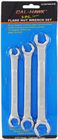 3 pc Flare Nut Wrench Set METRIC