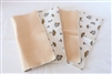 4 Reusable Napkin or Cleaning Cloth - Mushroom