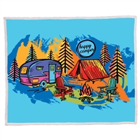 Happy Camper Sherpa Blanket