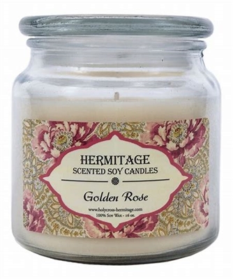 Golden Rose Soy Candle 16 oz Jar