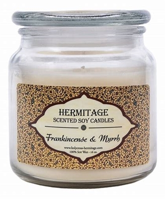 Frankincense & Myrrh Soy Candle 16 oz Jar