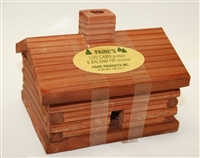 Paine's Log Cabin Incense Burner - Medium w/ cedar logs