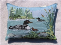 Large Balsam Fir Scented Pillow - Loon Tapestry