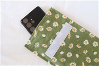 Faraday EMF Shield Phone Pouch Daisies