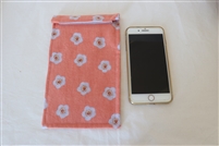 Faraday EMF Shield Phone Pouch Blue Flowers