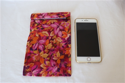 Faraday EMF Shield Phone Pouch Pink Floral
