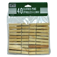 40 Wood Clothes Pins