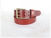 40" Mahogany Full-Grain Leather Belt