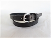 37" Black Full-Grain Leather Belt