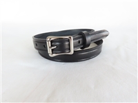 32" Black Full-Grain Leather Belt