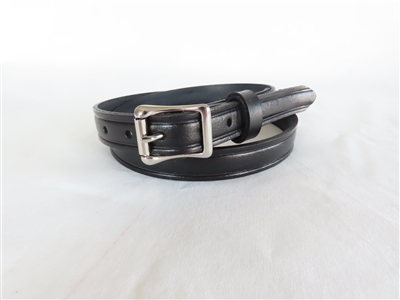 32" Black Full-Grain Leather Belt