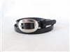 26" Black Full-Grain Leather Belt