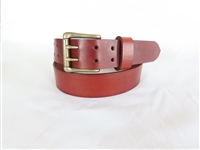 37" Mahogany Full-Grain Leather Belt