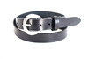 27 Black Full-Grain Leather Belt