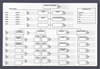 Command Board ICS Org Chart Dry Erase Board