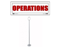 Table Top Functional Signs KIT with Stands