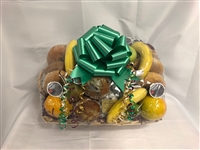 Bagel Snack Gift Basket with Fresh Fruit