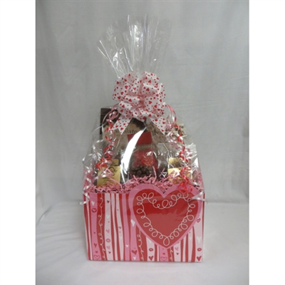 My Sweet Valentine Small Shown Gift Basket