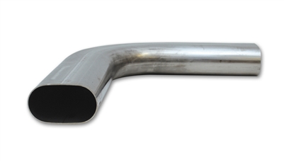 Stainless Steel 90 Degree (horizontal) Oval Mandrel Bend, 3"