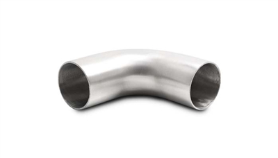 304 Stainless Steel 90Â° Brushed Mandrel Bends with Extended Leg Length