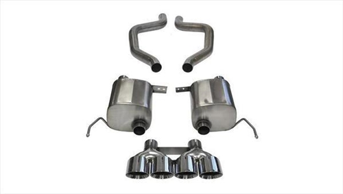 CORSA C7 Z06, ZR1, 2.75" DUAL REAR EXIT AXLE-BACK EXHAUST SYSTEM WITH QUAD 4.5" TIPS (14768) SPORT SOUND LEVEL