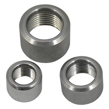 NPT Threaded Half Coupling, Stainless Steel