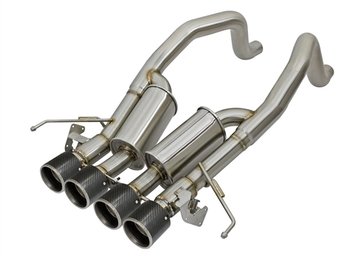 AFE: MACH FORCE-XP 3" TO 2-1/2" 304 STAINLESS STEEL AXLE-BACK EXHAUST SYSTEM CHEVROLET CORVETTE Z06 (C7) 15-19 V8-6.2L (SC)