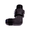 90Â° NPT Swivel to Male AN Flare Adapter 1/4" to -4AN