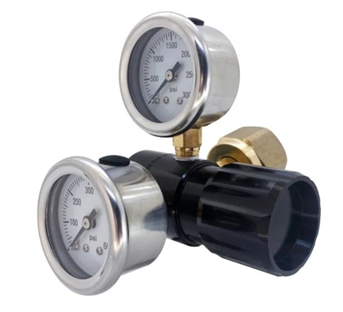 CO2 Single High Flow Adjustable CO2 Regulator 0-475PSI