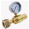 Fixed Flow Single CO2 Regulator w/Gauge