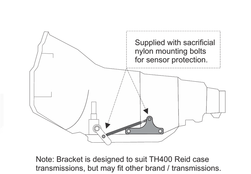 TH400 Shifter/Gear Position Sensor Kit (Reid Style Case)