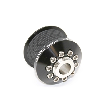 LT4 Pulley & Hub 2.30" Black Griptec V2