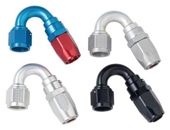 Fragola 3000 Series Power Flow Hose End - 150 Degree Bent Tube