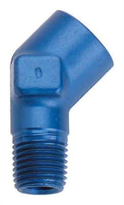 Fragola Aluminum NPT Fitting - 45 Degree Pipe Elbow (Female to Male)