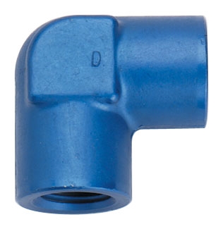 Fragola Aluminum FPT Fitting - 90 Degree Pipe Elbow (Female to Female)