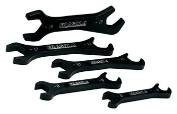 Fragola Double Open End AN Wrench Set, -6 thru -16 AN (5 Wrenches)