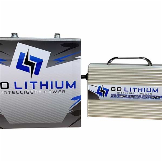 Go-Lithium 12v Battery and Charger Package