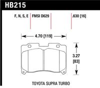 Hawk HPS Brake Pads HB215F.630