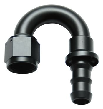 Vibrant Push-Style AN Hose End - 180 Degree